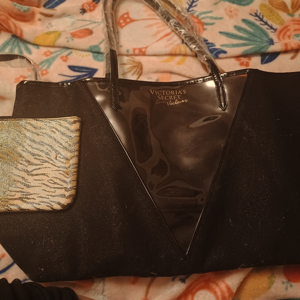 Victoria secret tote and change purse